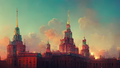Москва сити обои и художественные фоны | Премиум Фото
