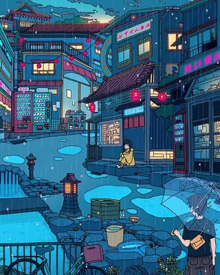Дождь в Токио, аниме, Макото Синкай, Тэнки но Ко, выветривание с тобой, HD обои для телефона | Пикпикселей