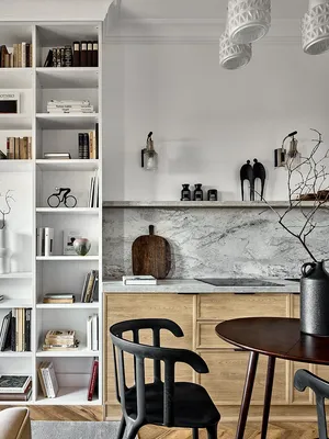 Кухня без шкафов: плюсы и минусы, особенности дизайна, 100 фото интерьеров  | ivd.ru