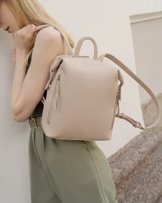 Кожаный женский мини-рюкзак Kylie белый флотар - BN-BAG-22-white - купить  Кожаный женский мини-рюкзак Kylie белый флотар - BN-BAG-22-white в Киеве и  Украине, купить Кожаные городские рюкзаки в интернет-магазине кожаных сумок  blanknote.ua