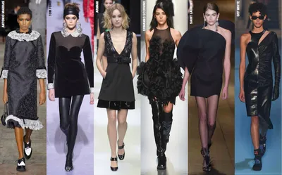 С чем носить черное платье в 2019 году?