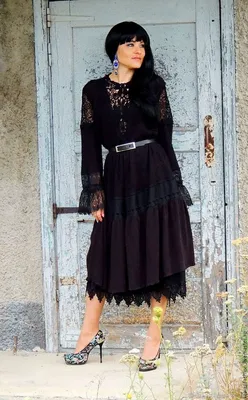 Женское вечернее черное платье свободное с кружевом большие размеры:  продажа, цена в Одессе. Женские платья от \"Dalani\" - 1664579293