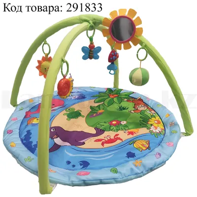 Развивающий коврик для малышей с музыкальной игрушкой 56х85 см. Быстрая  доставка по всему Казахстану!