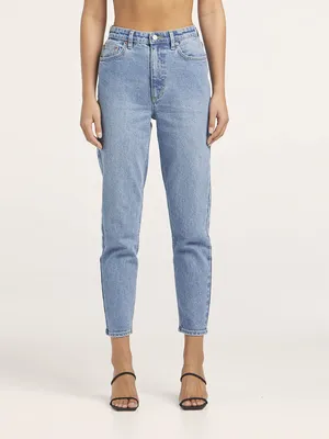 Moms fit jeans - DenimLightBlue | Politikos-shop.gr