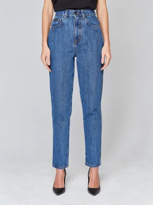 High Moms Slim Organic Cotton Jean Blue Hue | Lee Jeans Australia