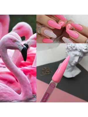 Маникюр розовый Фламинго (75 фото)
