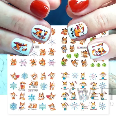 PRESS ON NAILS Autumn Nails Fox Orange Glitter the Nail Minx - Etsy