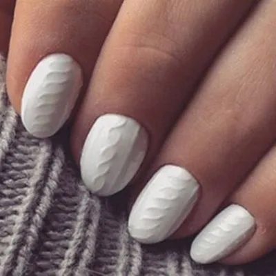 20+ Sweater nails ideas for a cool and romantic look | Christmas sweater  nails, Sweater nails, Winter nails acrylic