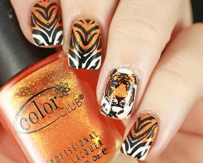 What do you think about my tiger print mani? Simple design but I think it's  cool. : r/Nails