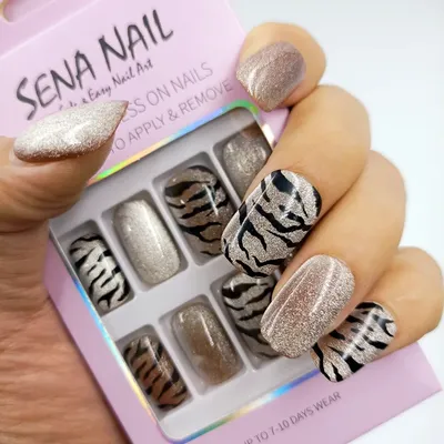 tiger print nails | Nea R.'s Photo | Beautylish