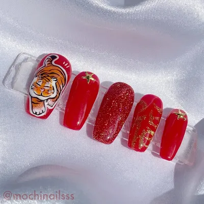 Tiger nails by sugarcharmshop on DeviantArt