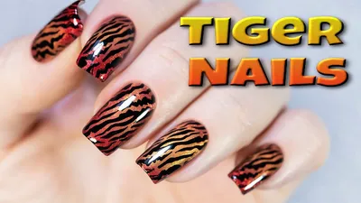 Tiger print| Nail Wraps | Nail Stickers | Nail Strips | Gel Nails | Nail  Polish Wraps - Nailfordable