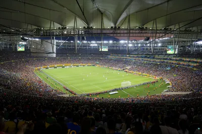 Стадион Маракана Бразильский Футбол Город Риоде — стоковые фотографии и  другие картинки Стадион Маракана - iStock