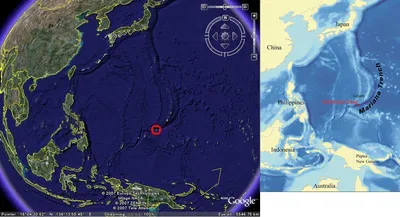 Марианская впадина | BestMaps - спутниковые фотографии и карты всего мира  онлайн