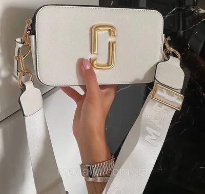 Модная женская белая сумка Marc Jacobs Марк Джейкобс с золотом  (ID#1650118678), цена: 1700 ₴, купить на Prom.ua