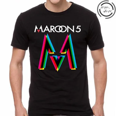 Купить Maroon 5 Moves Like Jagger Logo Mens Black Mens T Shirt More Size  And Colors Casual Tshirt Hip Hop Top | Joom