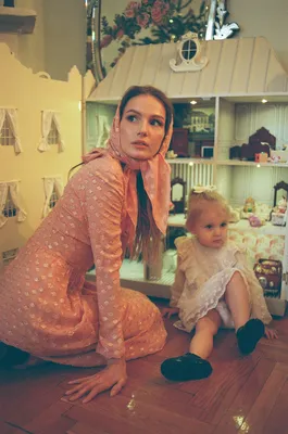 Маруся Фомина с дочкой Анной в рубрике Girl in Vogue | Vogue Russia