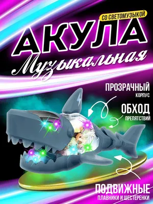 Машина Акула светящаяся музыкальная прозрачная игрушка: 5 200 тг. - Игрушки  Астана на Olx