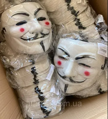 Купить Маска Гая Фокса V Вендетта Анонимуса Anonymous, цена 66 грн —  Prom.ua (ID#1440611655)