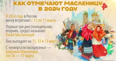 Когда отмечаем Масленицу в 2024 году - 7 февраля 2024 - ФОНТАНКА.ру
