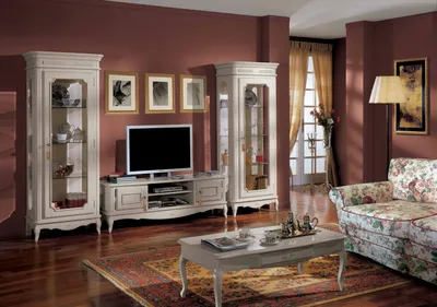 Мебель для гостиной в классическом стиле, характеристики изделий