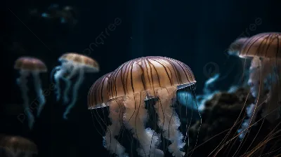 Тысячи медуз выбросило на берег Азовского моря