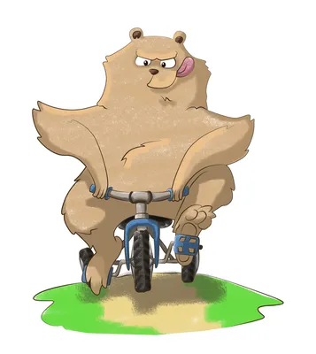 Bears on a bicycle went. Bears went on a bike. Ехали медведи на велосипеде.  - YouTube