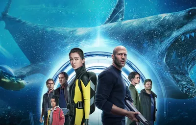 Обои акула, персонажи, The Meg, The Meg (2018), Мегалодон, Мег: Монстр  глубины картинки на рабочий стол, раздел фильмы - скачать