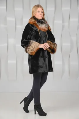 Куплю Женское пальто из меха кенгуру. | Артикул: AL-5530-ch