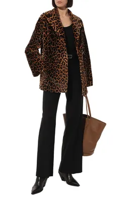 Женская леопардовая шуба из меха кенгуру COLOR TEMPERATURE купить в  интернет-магазине ЦУМ, арт. Кен-33/363
