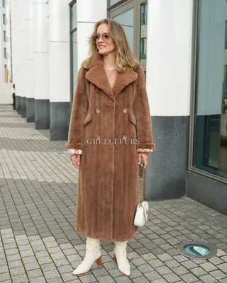 GREECEFURS - Меховое пальто в стиле MAX MARA