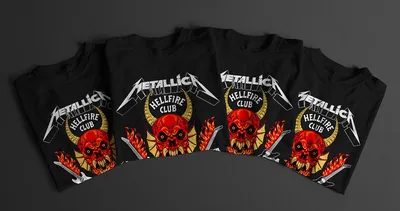 Metallica Hellfire Club T-Shirt Stranger Things Collaboration - Netflix  Tudum