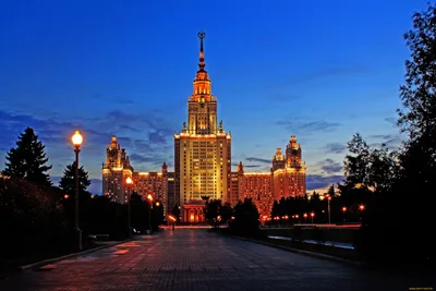 Обои МГУ Города Москва (Россия), обои для рабочего стола, фотографии мгу,  города, москва, россия, огни, ночь Обои для рабочего стола, скачать обои  картинки заставки на рабочий стол.