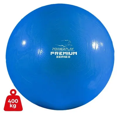 Мяч для фитнеса PowerPlay 4000 Premium 65см Blue + насос  (PP_4000_65cm_Blue) цены в Киеве и Украине - купить в магазине Brain:  компьютеры и гаджеты