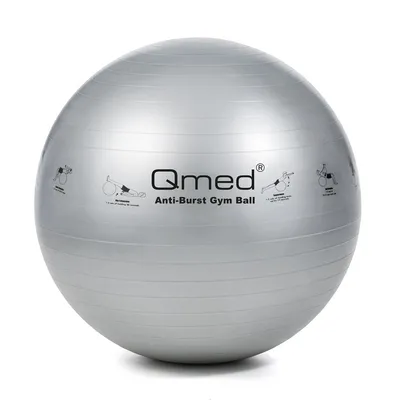 Купить Qmed ABS Gym Ball 85 см Серый Фитбол, гимнастический мяч для фитнеса  и реабилитации