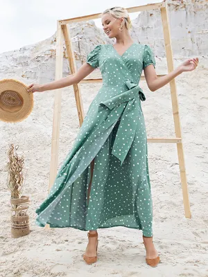 Платье tika мятный цвета от MARICHUELL: купить по цене 11400.0 руб. в  Москве в интернет-магазине 'Olivegrey'