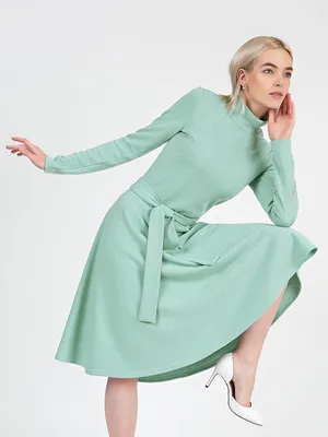 Платье lady мятный цвета от OLIVEGREY: купить по цене 6560.0 руб. в Москве  в интернет-магазине 'Olivegrey'