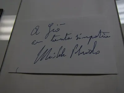 Карточка Микеле Плачидо с автографом | eBay