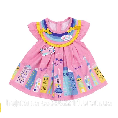 Одежда для куклы BABY BORN - МИЛОЕ ПЛАТЬЕ (розовое), цена 445 грн — Prom.ua  (ID#1623170821)