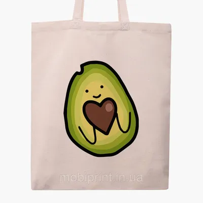 Эко сумка Милое Авокадо (Cute Avocado) (9227-3821-WT) бежевая классическая:  продажа, цена в Виннице. Сумки для покупок от \
