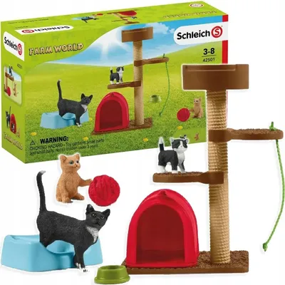 Фигурки Schleich Время игр для милых котят Когтеточка для кошек 42501 –  купить за 3 353 ₽ | Интернет магазин Bambara