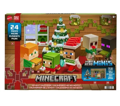 Адвент-календарь Minecraft Mobhead Minis HND33 цена | pigu.lt