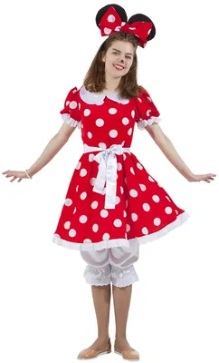 Women's Disney Glam Minnie Mouse Costume, Red/White/Black, Large/12-14 |  eBay