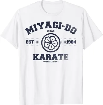 Cobra Kai Miyagi-Do Collegiate Logo T-Shirt : Amazon.de: Fashion