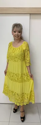 Вечернее платье плюс сайз с гипюровыми рукавами 41906 синий - купить в  Украине | интернет магазин Mo-Woman: фото, цена
