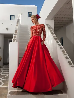 Одеваем красное! Модные красные платья 2024-2025 - фото, модели, образы