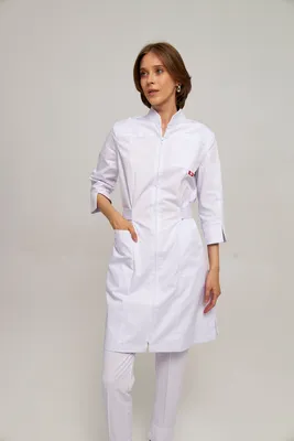 Медицинские халаты женские - Купить белые халаты в интернет-магазине ТМ  \"Грация\"