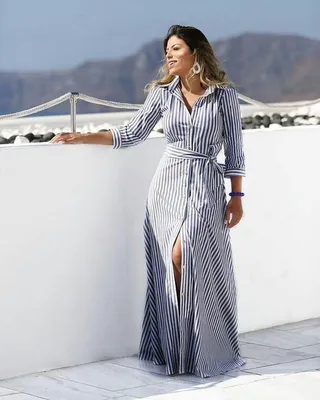 Модные платья весна-лето 2024 – модели, новинки, тренды | Fashion dresses,  Fashion, Stripe outfits