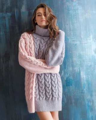 Теплые вязаные платья 2020-2021: модные образы для уютной зимы | Sweater  dress, Simple sweaters, Baby knitting patterns