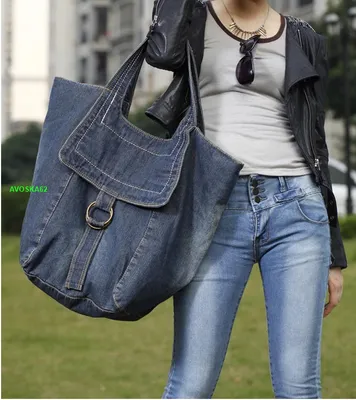 Мега-крутые джинсовые сумки ! Дизайнерские переделки из старых джинсов. -  YouTube